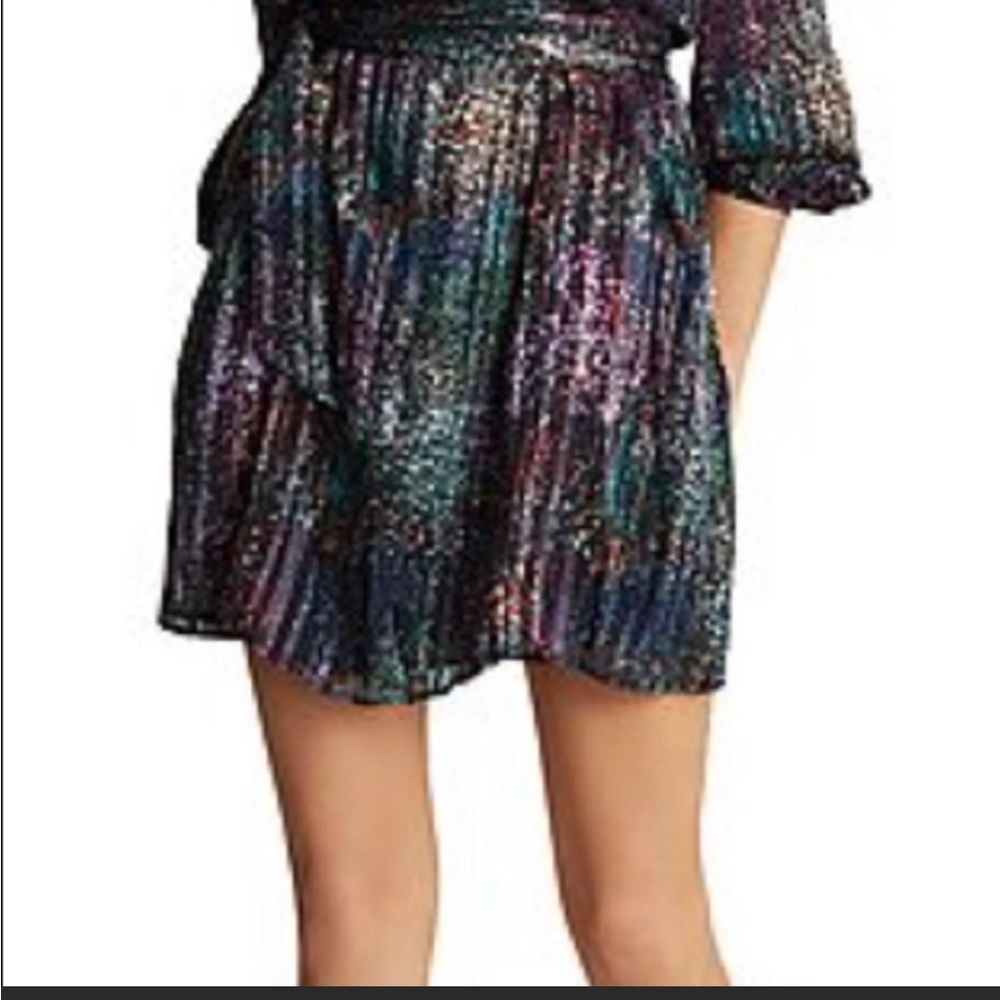 Reiss Women's Black Isla Lurex Print Dress 💥Firm Price💥 - Picture 5 of 13